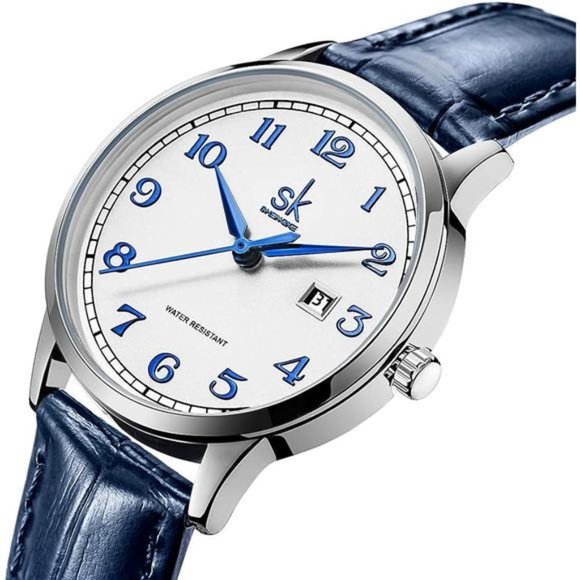 Classic Business Women Watches with Stainless Steel Band and Genuine Leather main image 5